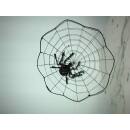 SPINNENnetz mit schwarzer Spinne - mega gross:...