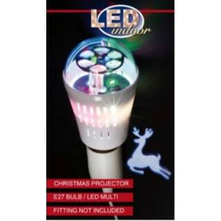LED Effektlampe Weihnachtsmotive E27