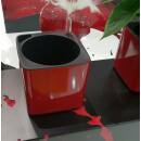 Cube Glossy 14 scarlet rot highgloss mit Wandhalterung mit Magnethalter