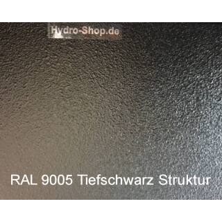 Tiefschwarz RAL 9005 Strukturlackierung