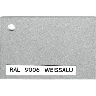 Weißaluminium RAL 9006 Strukturlackierung